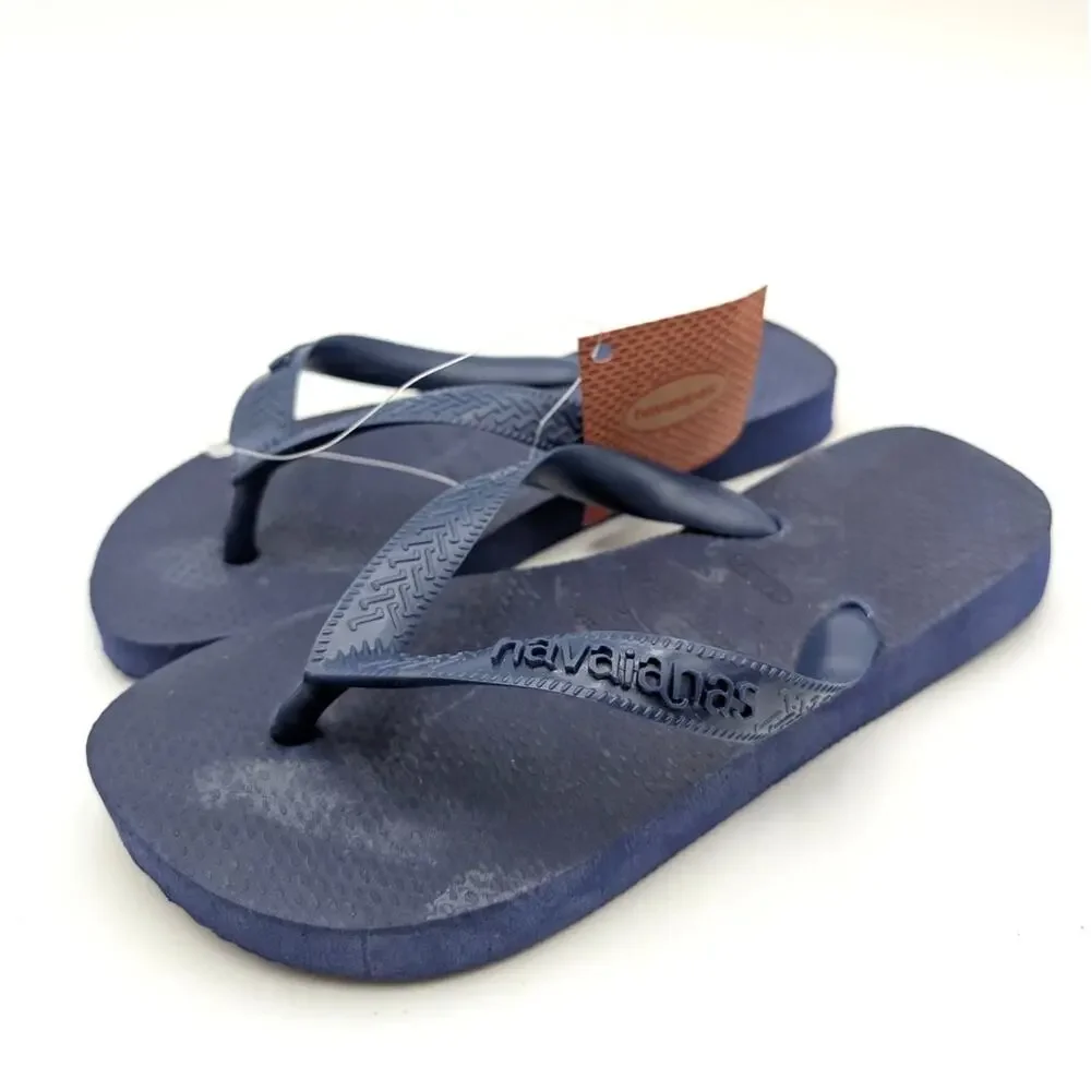 Havaianas Flip Flop Thong Sandals Unisex Kids' Navy Blue Size US3/4Y EU35/36